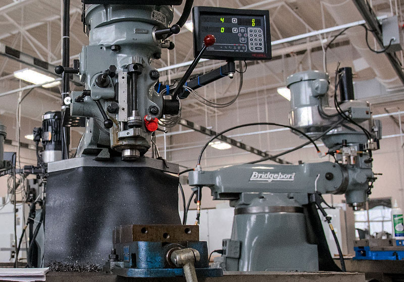 large mechanical lathe